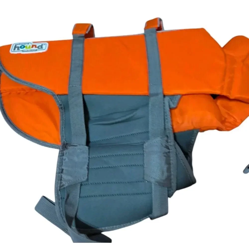 Outward Hound Granby Splash Dog Life Jacket Orange Large Water Safety Swimming